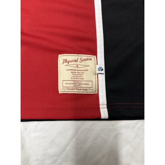 Y2K Phys.sci Jersey Shirt Mens Size M Red/ Black Shirt Short Sleeve - Picture 4 of 9
